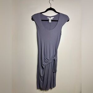Max Studio Charcoal Cap Sleeve Dress